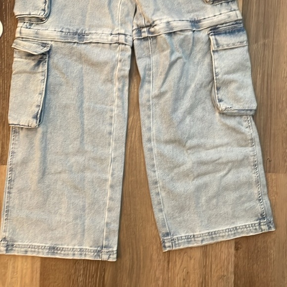 NWT PacSun Light Blue Zip Off Low Rise Puddle Jeans - Picture 15 of 16